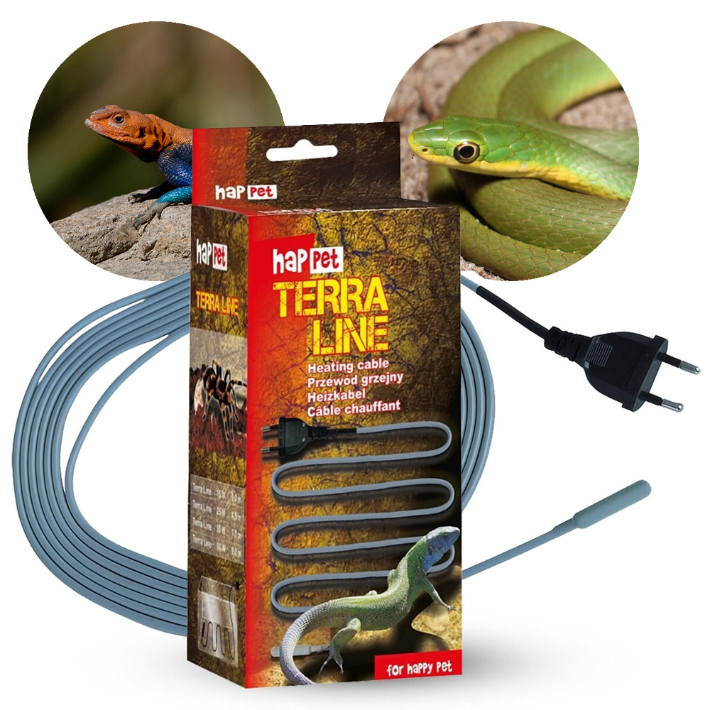Kabel Grzewczy 25W 4,5m do Terrarium Akwarium Przewód Grzejny